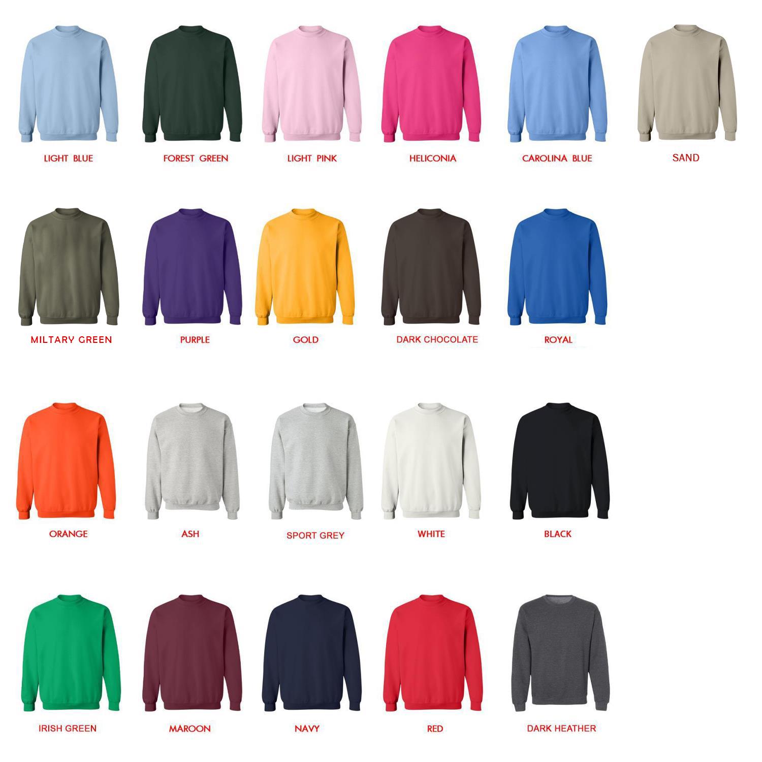 sweatshirt color chart - Seinfeld Merch