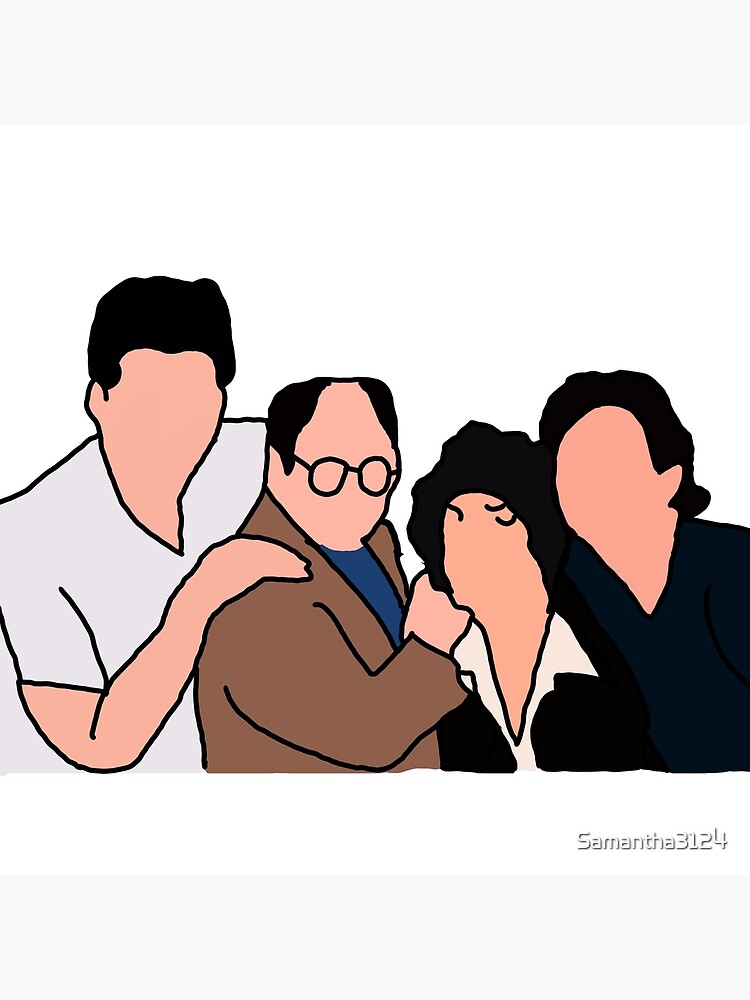 Seinfeld Cast Funny Throw Pillow - Image 2