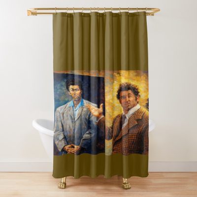 Kramer With His Portrait Shower Curtain