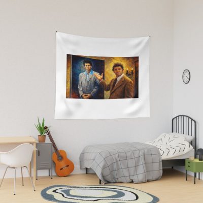 Kramer With His Portrait Tapestry