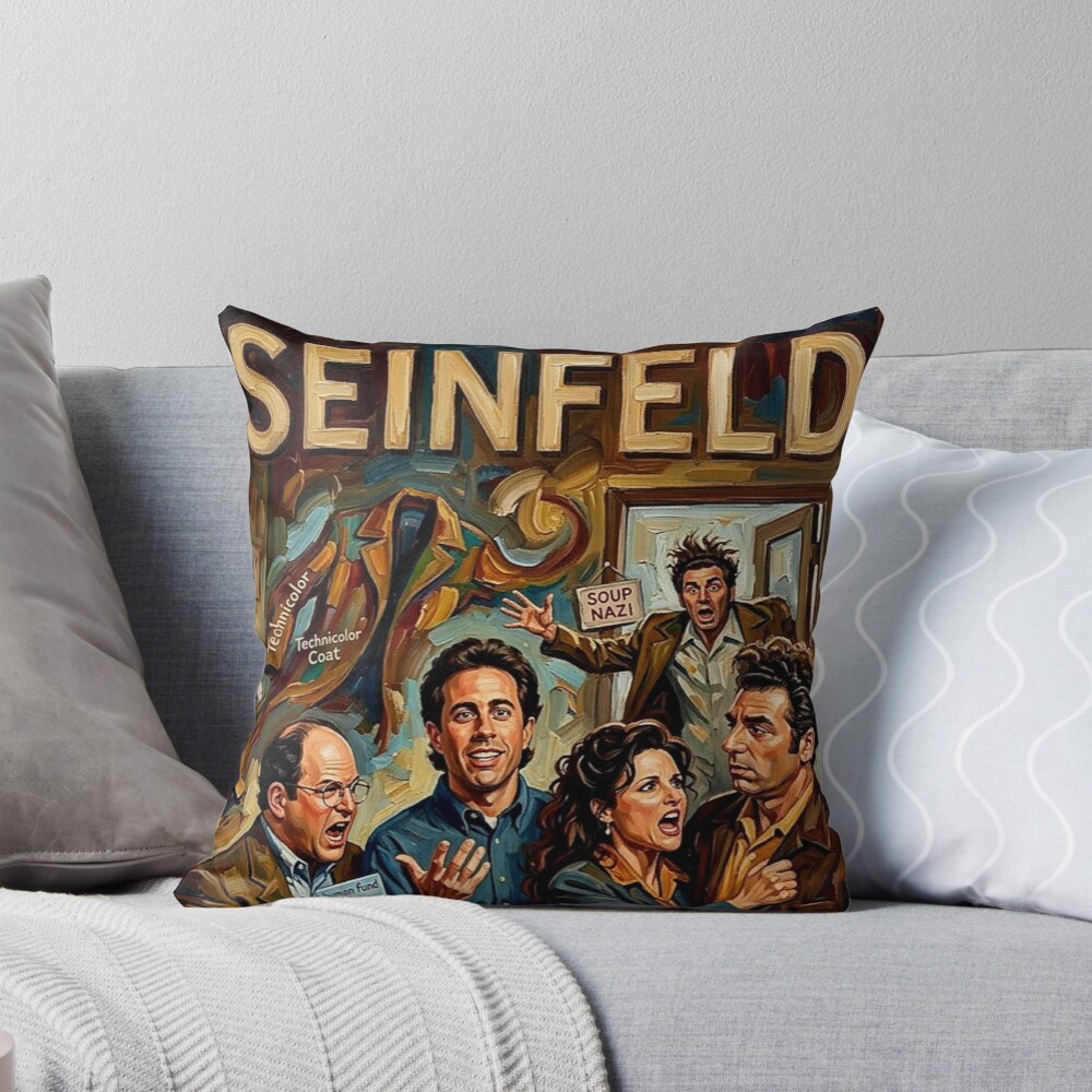 Seinfeld A Show Funny Throw Pillow