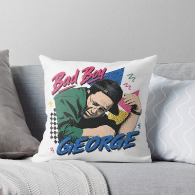 Bad Boy George Seinfeld Throw Pillow