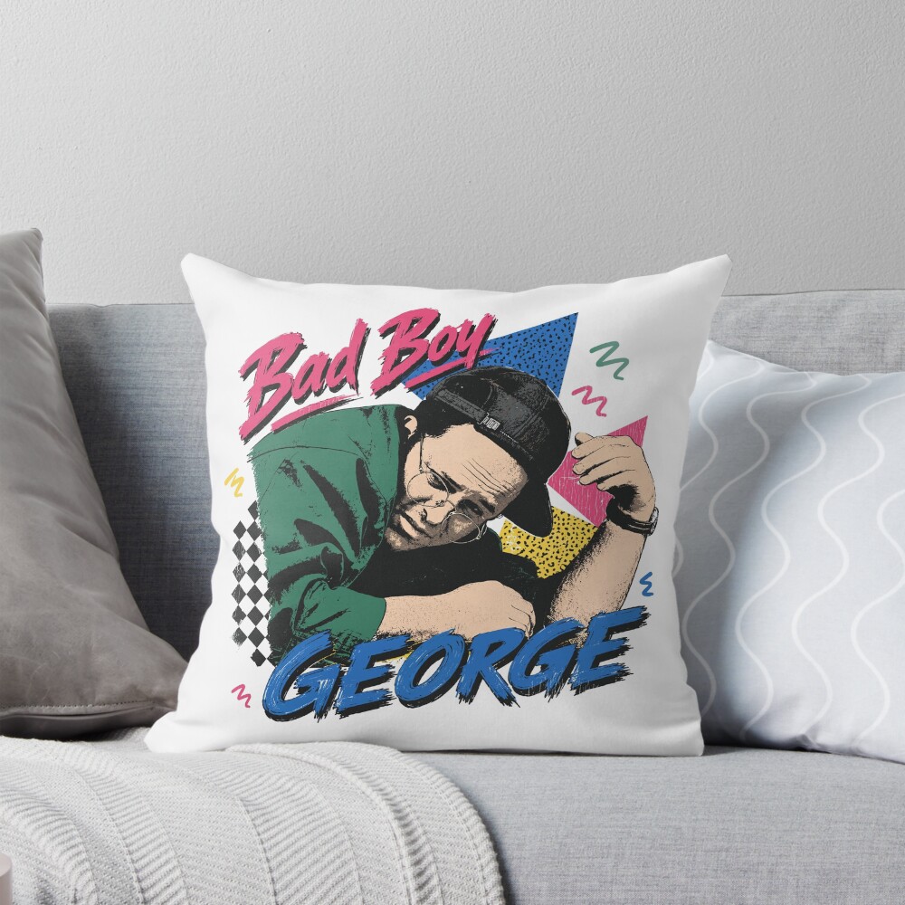Bad Boy George Seinfeld Throw Pillow
